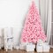 7 FT Artificial Xmas Christmas Tree 1800 Branches Holiday Decor with Stand Pink